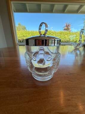 Vintage WMF Glass Egg Coddler with Chrome Lid